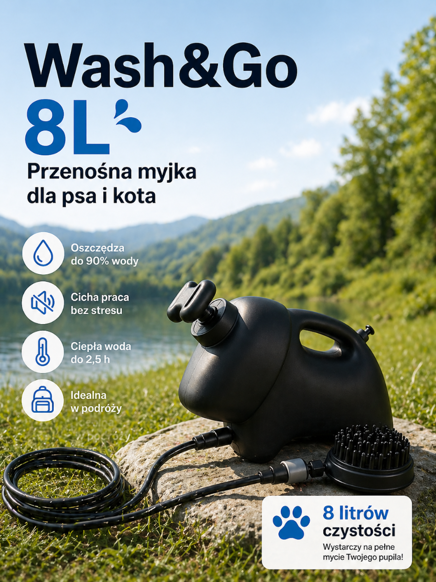 Przenośna myjka Wash&Go™ 8L