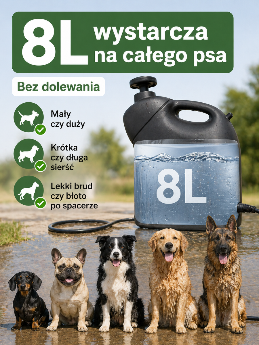 Przenośna myjka Wash&Go™ 8L