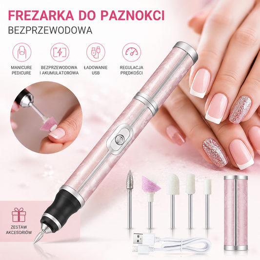 Bezprzewodowa Frezarka do Paznokci Manicure
