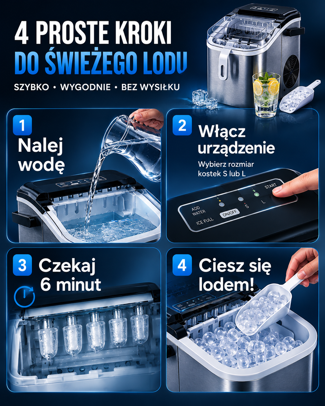 Automatyczna kostkarka do lodu Nordis™