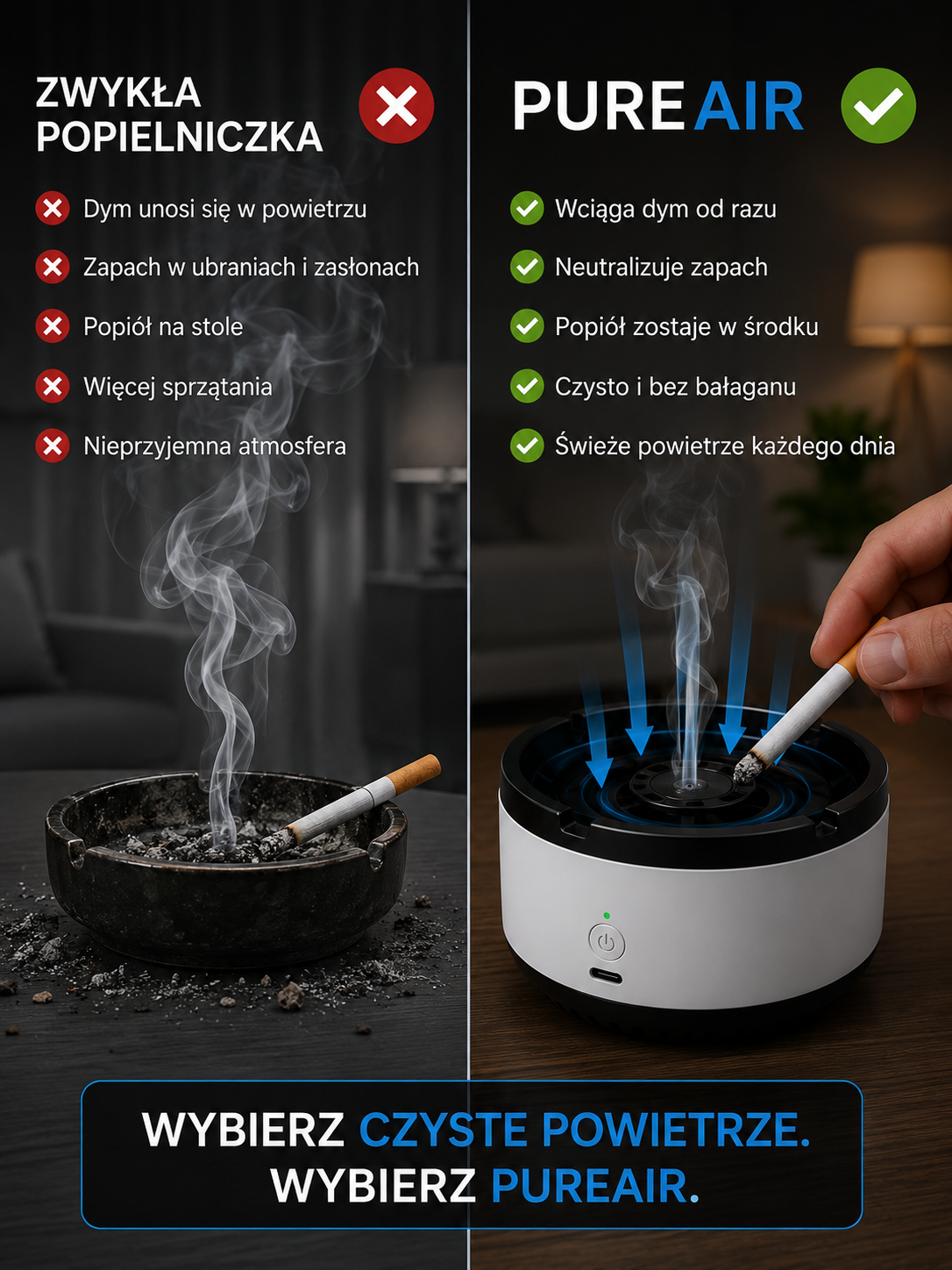Inteligentna popielniczka PureAir™