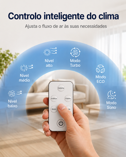 Ar Condicionado Portátil de Parede 2 em 1 ClimaFlow™ (Frio e Calor)