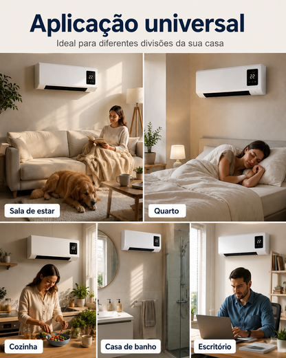 Ar Condicionado Portátil de Parede 2 em 1 ClimaFlow™ (Frio e Calor)