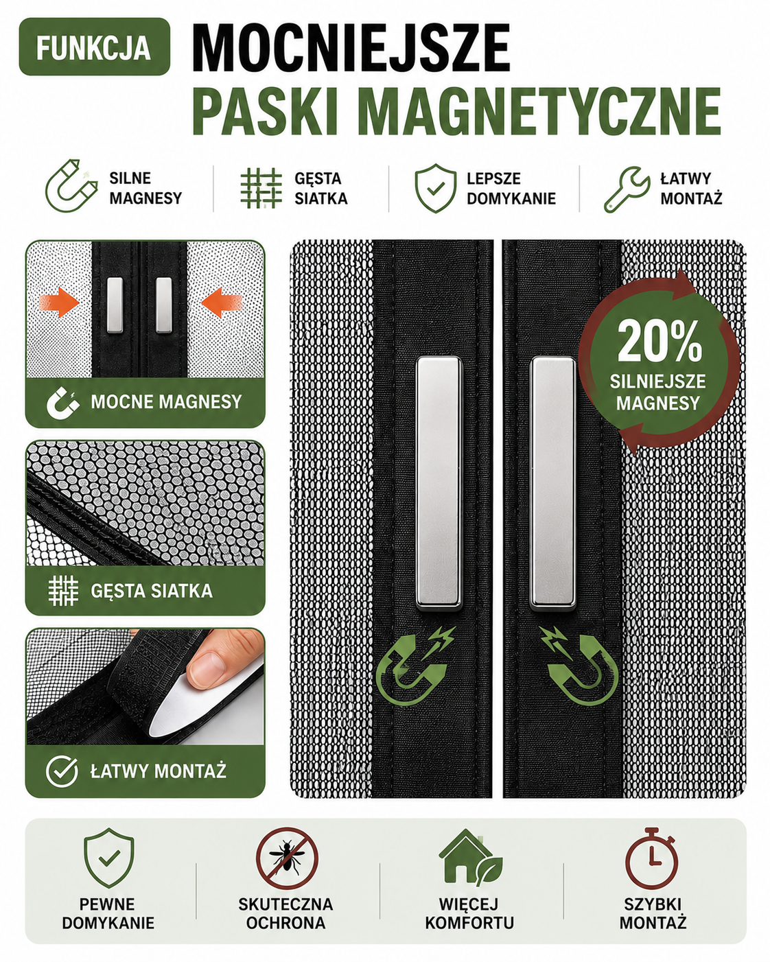 Moskitiera magnetyczna Novex™