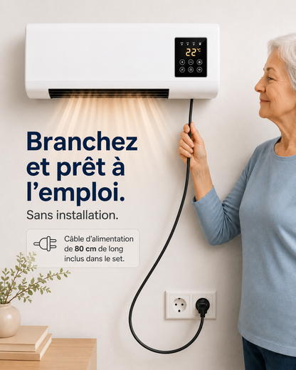 Climatiseur portable 2-en-1 ClimaFlow™ (froid et chaleur)