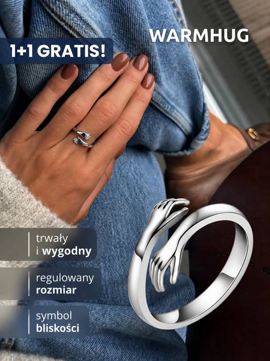 Pierścionek srebrny WarmHug™