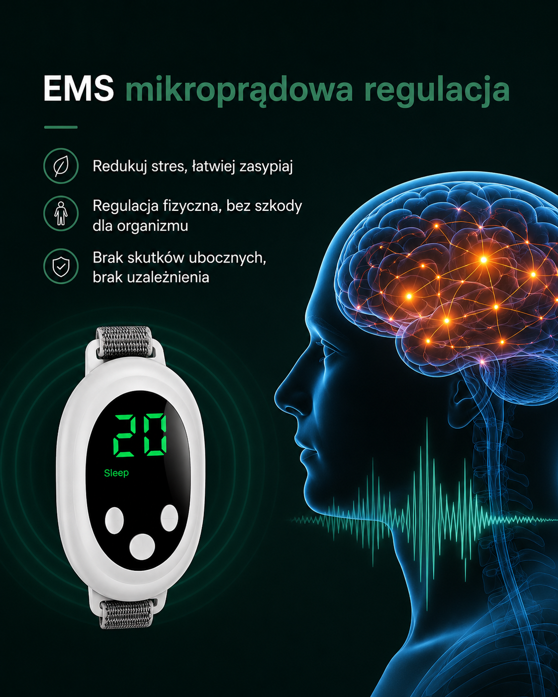 Inteligentne urządzenie do relaksu i redukcji stresu NeuroCalm™