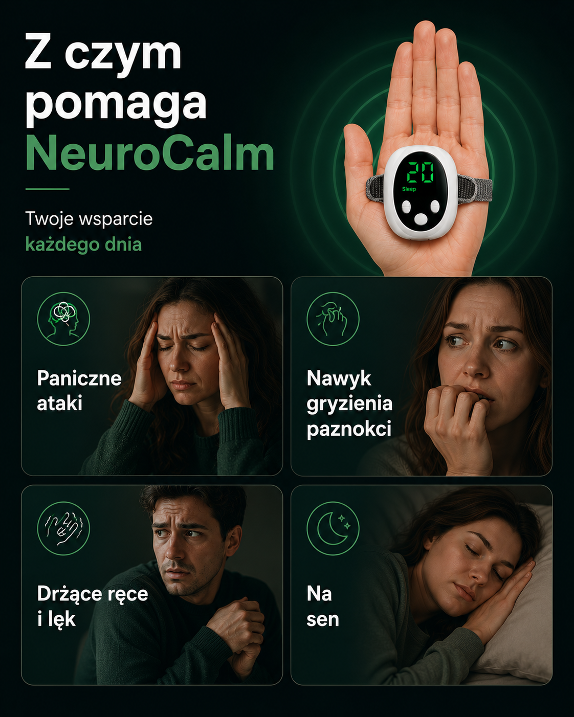 Inteligentne urządzenie do relaksu i redukcji stresu NeuroCalm™