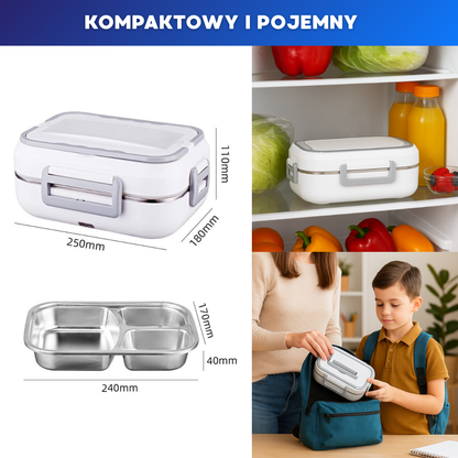 Elektryczny pogrzewany lunchbox Heatix 2w1